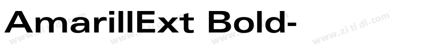 AmarillExt Bold字体转换